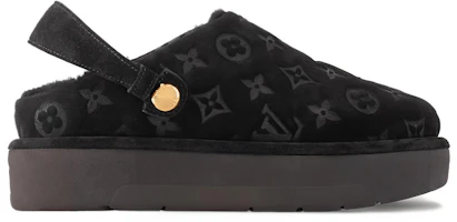 Order (W) Louis Vuitton Plataforma de Piel Punta Redonda Slip-On 'Negro' 1ACHVV