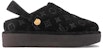 (W) Louis Vuitton Kulit Hujung Bulat Platform Slip-On 'Hitam' 1ACHVV