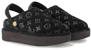 Lookbook (W) Louis Vuitton Plataforma de Piel Punta Redonda Slip-On 'Negro' 1ACHVV