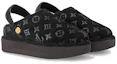 Lookbook (W) Louis Vuitton Kulit Slip-On Platform Hitam untuk Pria/Wanita 1ACHVV