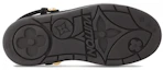 Purchase (W) Louis Vuitton Kulit Slip-On Platform Hitam untuk Pria/Wanita 1ACHVV
