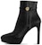(Women) Louis Vuitton Leather Round Toe Slim Heel Ankle Boot 9cm 'Black' 1ACHEW