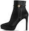 Buy (Women) Louis Vuitton Leather Round Toe Slim Heel Ankle Boot 9cm 'Black' 1ACHEW