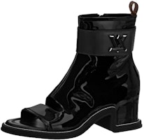 (Women) Louis Vuitton Leather Round Toe Zip Ankle Boot 'Black' 1ABHA1 (Women) Louis Vuitton Leather Round Toe Zip Ankle Boot 'Black' 1ABHA1