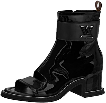 (Women) Louis Vuitton Leather Round Toe Zip Ankle Boot 'Black' 1ABHA1 Buy (Women) Louis Vuitton Leather Round Toe Zip Ankle Boot 'Black' 1ABHA1