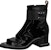 (Women) Louis Vuitton Leather Round Toe Zip Ankle Boot 'Black' 1ABHA1