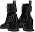 Shop (Women) Louis Vuitton Leather Round Toe Zip Ankle Boot 'Black' 1ABHA1