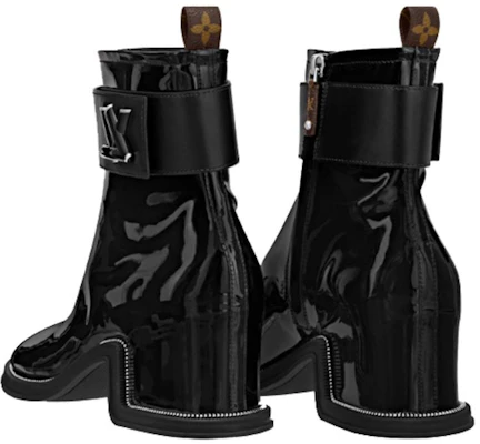 (Women) Louis Vuitton Leather Round Toe Zip Ankle Boot 'Black' 1ABHA1 Shop (Women) Louis Vuitton Leather Round Toe Zip Ankle Boot 'Black' 1ABHA1