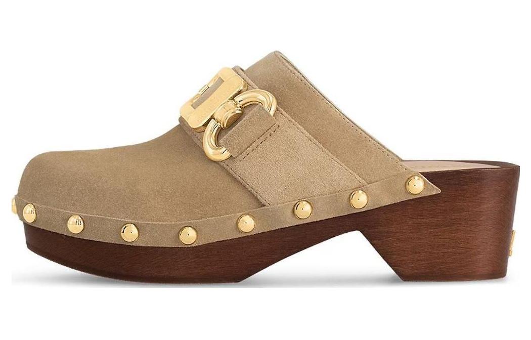 (Women) Louis Vuitton Leather Slide 'Brown Comfort' 1AC9IO