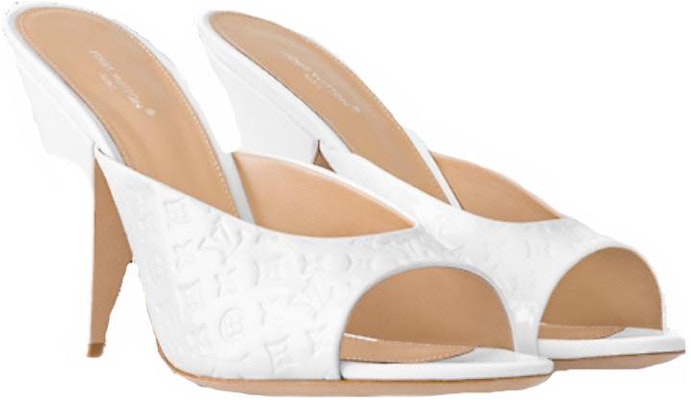 (Women) Louis Vuitton Leather Slide 'Comfort Fashion' White 1ACJ51 Lookbook (Women) Louis Vuitton Leather Slide 'Comfort Fashion' White 1ACJ51