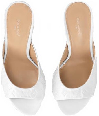 (Women) Louis Vuitton Leather Slide 'Comfort Fashion' White 1ACJ51 Shop (Women) Louis Vuitton Leather Slide 'Comfort Fashion' White 1ACJ51