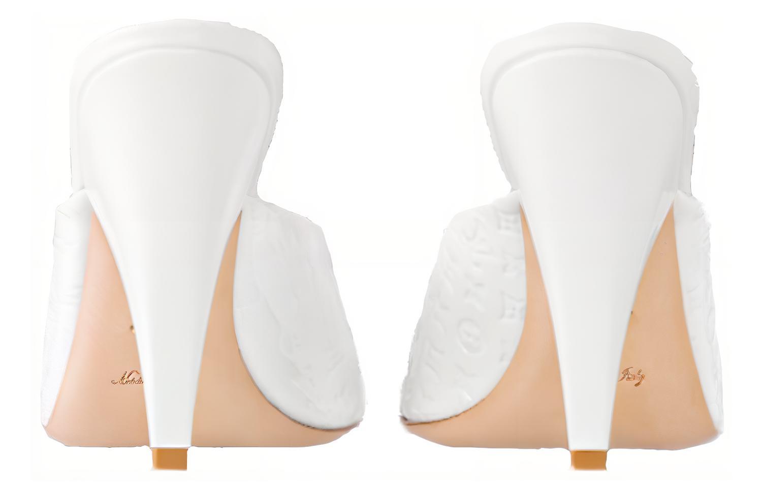 Purchase (W) Louis Vuitton Sandales en Cuir ''Confort Mode'' Blanche 1ACJ51