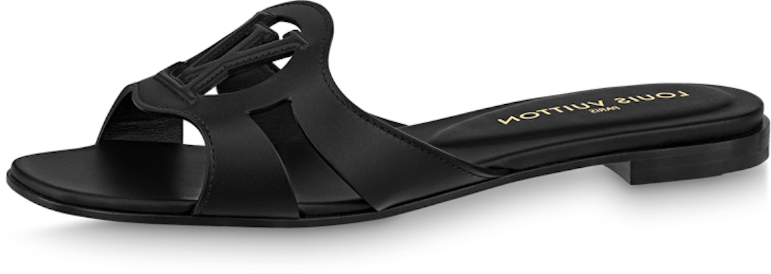 (W) Louis Vuitton Sandal Kulit 'Fashion Flat Hitam' 1ABP09 Buy (W) Louis Vuitton Sandal Kulit 'Fashion Flat Hitam' 1ABP09