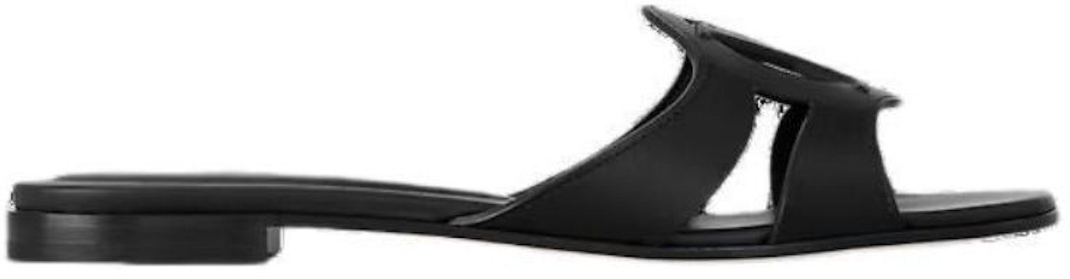 (W) Louis Vuitton Sandal Kulit 'Fashion Flat Hitam' 1ABP09 Order (W) Louis Vuitton Sandal Kulit 'Fashion Flat Hitam' 1ABP09