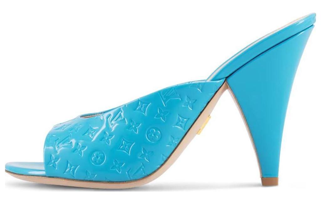 (Women) Louis Vuitton Leather Slide 'Stylish Essential Blue' 1ACJ6P