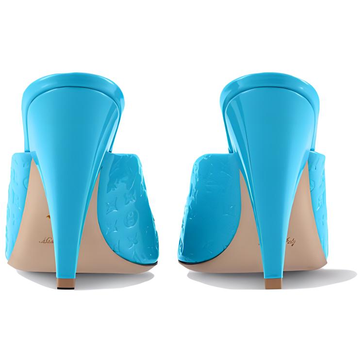 (W) LV Leather Slide 'Stylish Essential Blue' 圖 5