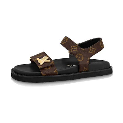 (W) LV Leather Slide Sandal 'Brown CMFT'
