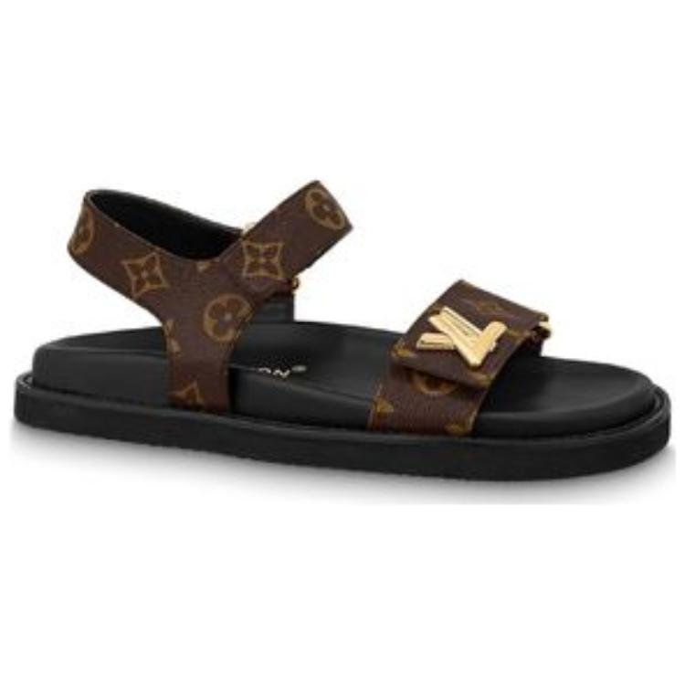 Order (W) 路易威登棕色舒适皮革拖鞋 1ABVGY