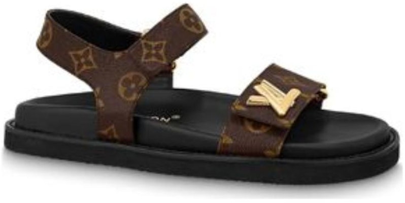 (W) 路易威登棕色舒适皮革拖鞋 1ABVGY Order (W) 路易威登棕色舒适皮革拖鞋 1ABVGY