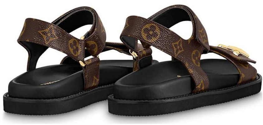 (W) 路易威登棕色舒适皮革拖鞋 1ABVGY Shop (W) 路易威登棕色舒适皮革拖鞋 1ABVGY