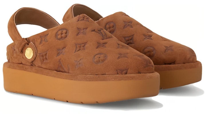 (Women) Louis Vuitton Leather Slip-On Platform 'Brown' 1ACHWB Lookbook (Women) Louis Vuitton Leather Slip-On Platform 'Brown' 1ACHWB