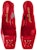 (W) Louis Vuitton Kulit Kasut Slip-On 'Horseshoe Heel' Merah 1ABH75