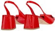 Purchase (W) Louis Vuitton Kulit Kasut Slip-On 'Horseshoe Heel' Merah 1ABH75