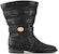 (W) Louis Vuitton But Hitam Bertali Kulit Pendek 1ACKS0