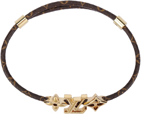 (W) Louis Vuitton Gelang Kulit Wanita Logo Huruf Coklat/Emas. M8807Z Buy (W) Louis Vuitton Gelang Kulit Wanita Logo Huruf Coklat/Emas. M8807Z