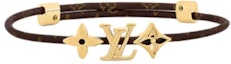 Order (W) Louis Vuitton Gelang Kulit Wanita Logo Huruf Coklat/Emas. M8807Z