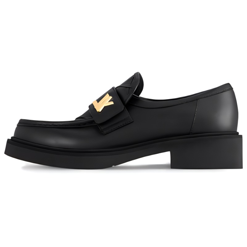 (Women) Louis Vuitton Loafer 'Black Sheepskin' 1ACIDS