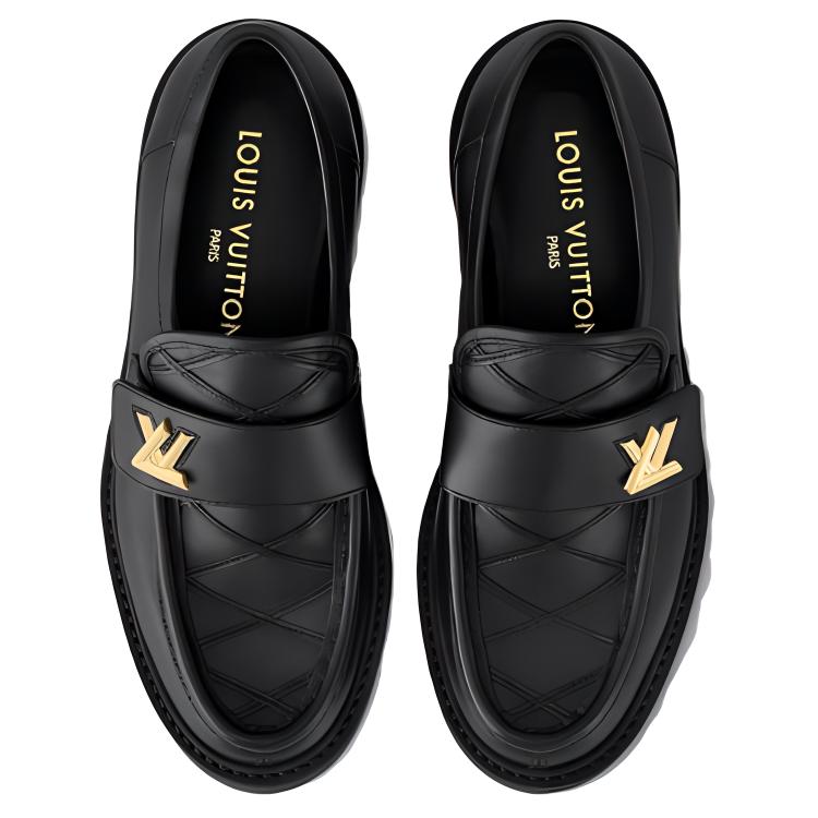 Shop (W) Mocassin Louis Vuitton ''Peau de Mouton Noire'' 1ACIDS