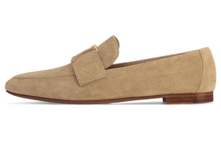 Buy (W) 루이비통 브라운 벨루어 로퍼 (Louis Vuitton Brown Velour Loafer - shortened) 1AC72R