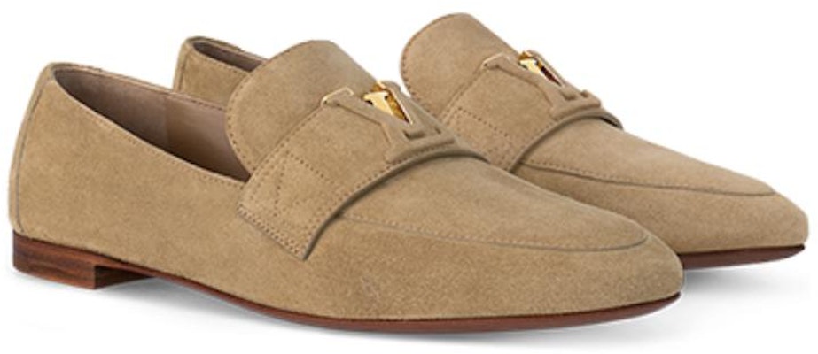 (W) Louis Vuitton Loafer 'Beludru Coklat' 1AC72R Lookbook (W) Louis Vuitton Loafer 'Beludru Coklat' 1AC72R