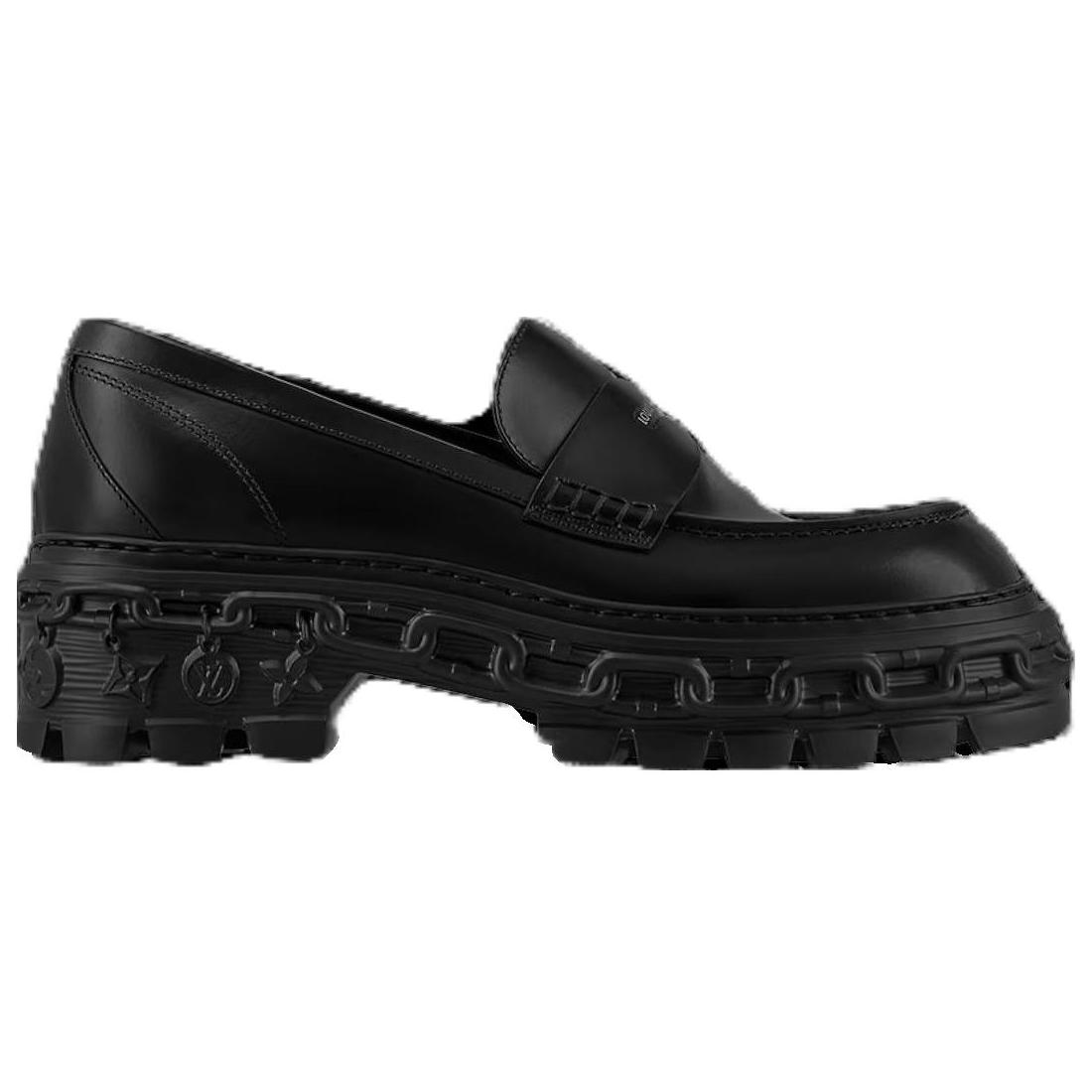Order (W) Mocassins Louis Vuitton ''Mode Confortable Noir'' 1AC9I7