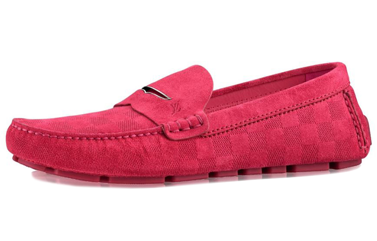 (Women) Louis Vuitton Loafer 'Raspberry Red Suede Calfskin' 1A0Q6J