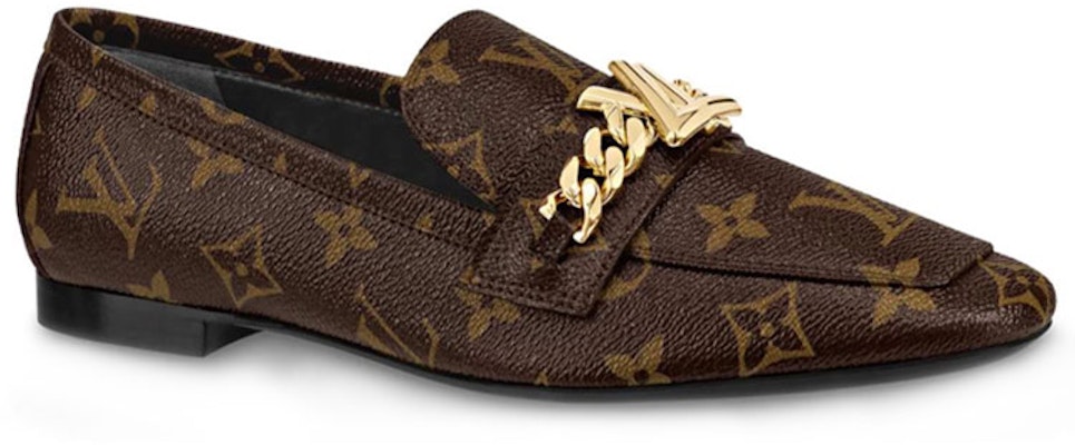 (W) Mocasines Louis Vuitton 'Monograma Mayúscula Lienzo Charol Marrón' 1A4XD4 Order (W) Mocasines Louis Vuitton 'Monograma Mayúscula Lienzo Charol Marrón' 1A4XD4
