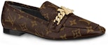 Order (W) Mocasines Louis Vuitton 'Monograma Mayúscula Lienzo Charol Marrón' 1A4XD4
