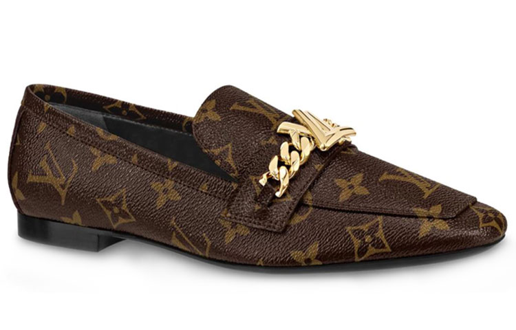 Order (W) Louis Vuitton Loafer ''Monogram Patent Canvas Bruin'' 1A4XD4