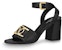 (W) Louis Vuitton Lock It 'Sandal Tumit Tinggi Kulit Hitam' 1A8FWP