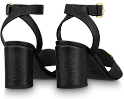 Purchase (W) Louis Vuitton Lock It 'Sandalia de Tacón Grueso en Piel Negra' 1A8FWP