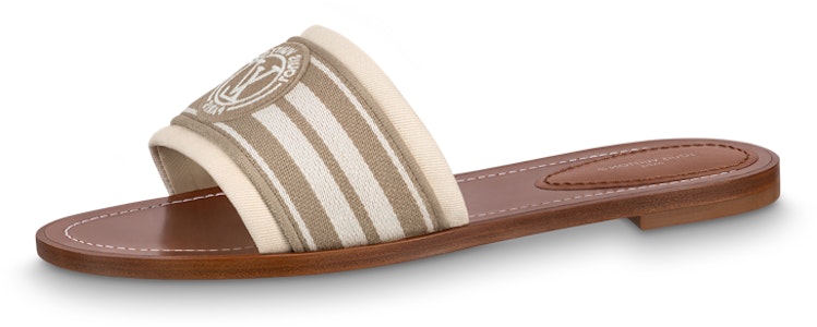 (W) 路易威登锁扣棕色帆布拖鞋 1AADJP Buy (W) 路易威登锁扣棕色帆布拖鞋 1AADJP