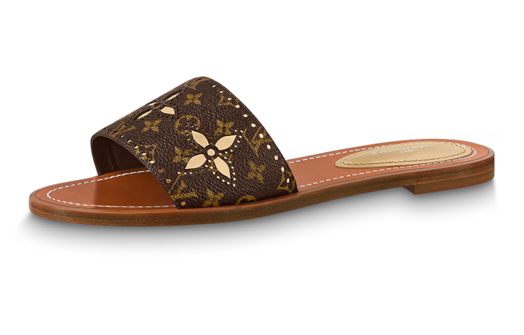 (Women) Louis Vuitton Lock It 'Brown Fashion Slide' 1A9RC0