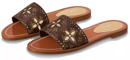 Lookbook (Women) Louis Vuitton Lock It 'Brown Fashion Slide' 1A9RC0