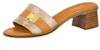 (W) Louis Vuitton Lock It 'Sandal Kulit Coklat Peep-Toe Fesyen' 1ABVDV