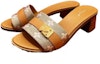 Lookbook (W) Louis Vuitton Lock It 'Sandal Kulit Coklat Peep-Toe Fesyen' 1ABVDV