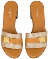 Purchase (W) Louis Vuitton Lock It 'Sandalia Marrón de Cuero de Moda con Punta Abierta' 1ABVDV