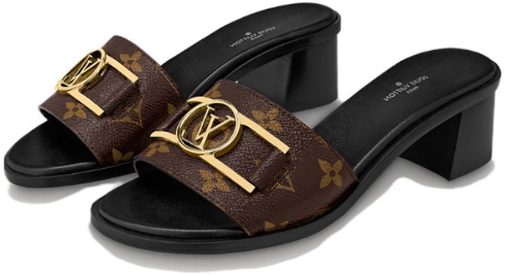 (W) Louis Vuitton Lock It 'Sandal Selop Kulit Cokelat' 1A660F Shop (W) Louis Vuitton Lock It 'Sandal Selop Kulit Cokelat' 1A660F