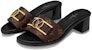 (W) Louis Vuitton Lock It 'Selipar Mewah Kulit Coklat' 1A660F