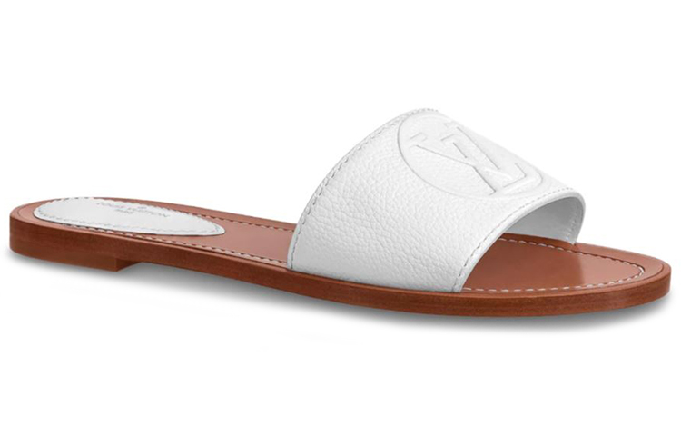 Order 路易威登 Lock It 粒面小牛皮拖鞋 女款 白